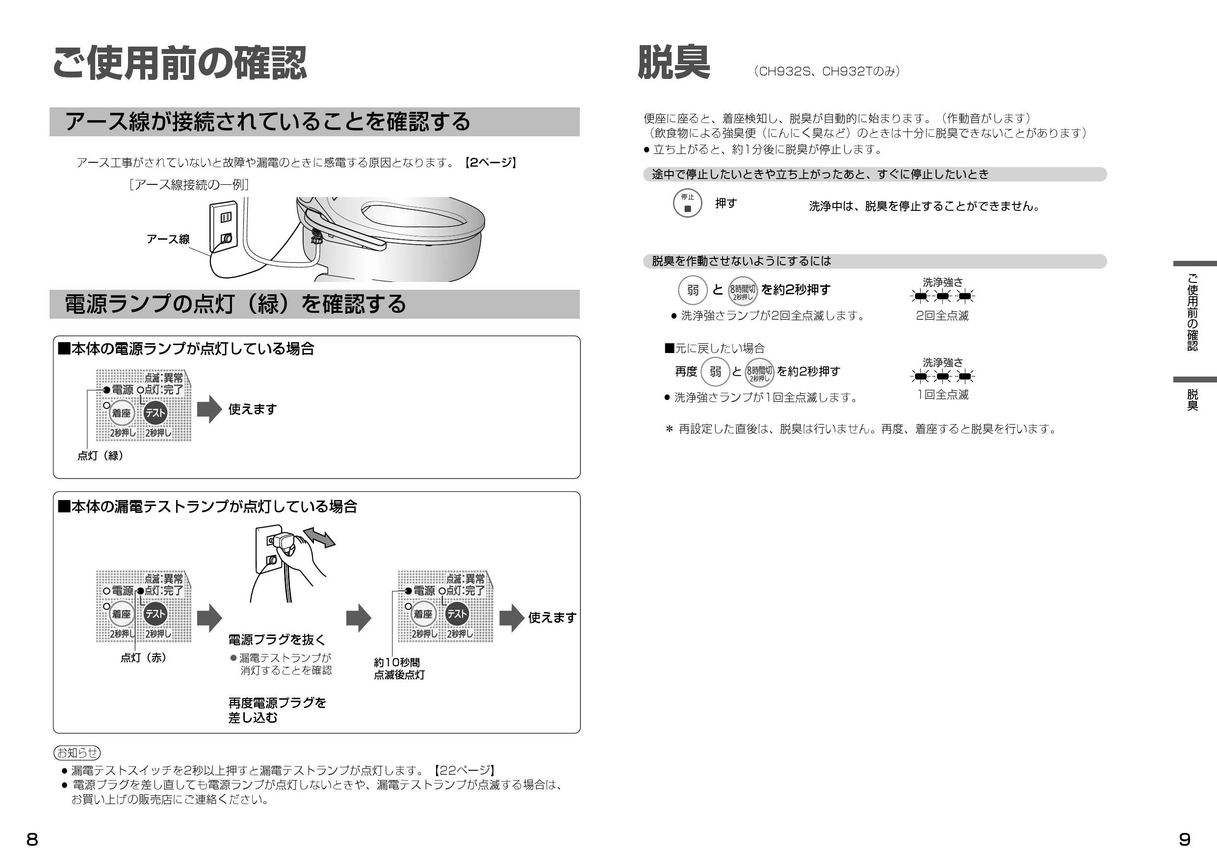 パナソニック CH932SPF 取扱説明書 商品図面 施工説明書