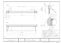 パナソニック CWFBT8102WL 商品図面 ホシ姫サマ 室内物干しユニット 手動・壁付け・ロングサイズ　操作左ひも仕様 商品図面1