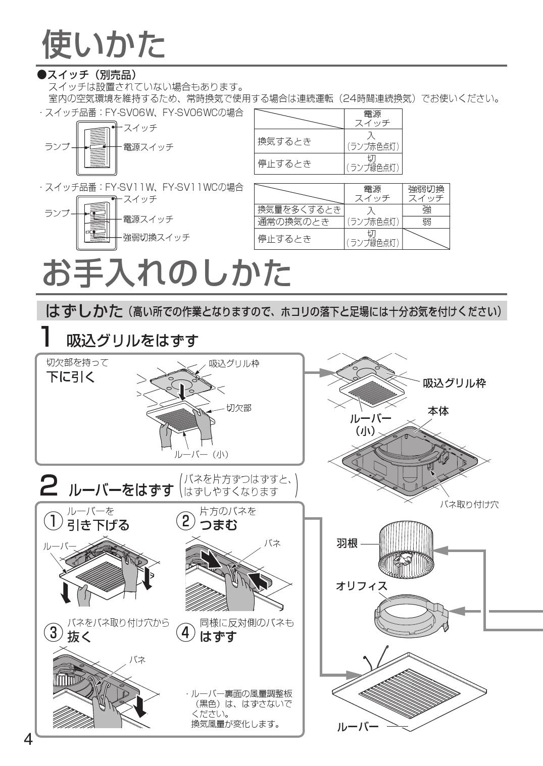 開店記念セール！ FY-24CPK8 パナソニック 天井埋込形換気扇 2室換気用 吸込みグリル別売 ルーバーセットタイプ panasonic  discoversvg.com