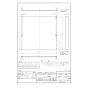 パナソニック FY-MH666DJ-S 商品図面 UR向け スマートスクエアフード用幕板 商品図面1