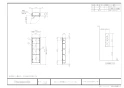 パナソニック GLM030BN2L 商品図面 施工説明書 埋込収納棚 商品図面1