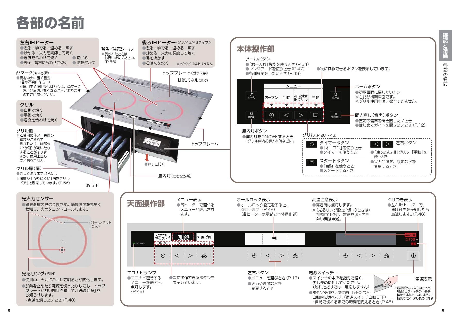 パナソニック KZ-AN76S 取扱説明書 商品図面 施工説明書