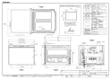 パナソニック NP-60MS8S 取扱説明書 商品図面 施工説明書 ビルトイン食器洗い乾燥機 ドアパネル型 商品図面1