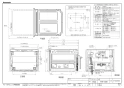 NP-60MS8W ビルトイン食器洗い乾燥機 ドア面材型 商品図面1