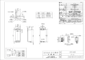 RF-1W(A) 取扱説明書 商品図面 施工説明書 器具仕様書 ガスふろがま 屋外式 おいだき専用 商品図面1