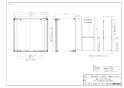 リンナイ ROP-U101(K)SS 商品図面 施工説明書 配管カバー 商品図面1