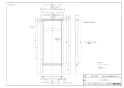 リンナイ UOP-5030-3 商品図面 施工説明書 扉内設置用取付ボックス扉内設置用取付ボックス 商品図面1