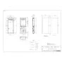リンナイ UX-K155(B)-MAｳｼﾛUW 商品図面 施工説明書 壁組込ボックス(Ⅰ型) 後配管仕様 商品図面1