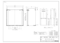 リンナイ WOP-F101(K)SS 商品図面 施工説明書 配管カバー 商品図面1