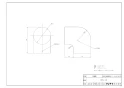 リンナイ DPCL-100 取扱説明書 商品図面 排湿管カバーエルボ 商品図面1