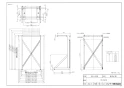 リンナイ DS-54HSF 商品図面 施工説明書 専用台（高） 商品図面1