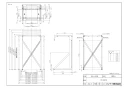 リンナイ DS-80HSF 商品図面 施工説明書 専用台（高） 商品図面1