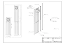 リンナイ DW-52 商品図面 施工説明書 窓パネルセット 商品図面1