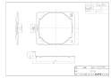 リンナイ RCP-74W 取扱説明書 商品図面 ワイドグリル用クッキングプレート 商品図面1