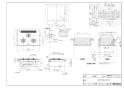 リンナイ RHB71W30E16RSTW 13A 取扱説明書 商品図面 施工説明書 器具仕様書 グリル付ガスビルトインコンロ デリシア 商品図面1