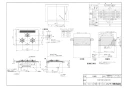 リンナイ RHB71W31E16RCSTW 13A 取扱説明書 商品図面 施工説明書 器具仕様書 グリル付ガスビルトインコンロ デリシア 商品図面1