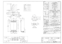 RUF-VK2400SABOX(B) ガスふろ給湯器 設置フリータイプ オート RUF-VKシリーズ 壁組込設置型 24号 商品図面1