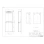 リンナイ UOP-K101(K)UW 商品図面 施工説明書 配管カバー 商品図面1
