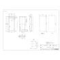 リンナイ UX-K155(B)-ｳｼﾛUW 商品図面 施工説明書 壁組込ボックス(Ⅰ型) 後配管仕様 商品図面1
