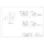 リンナイ UX-K351-V1/2 商品図面 壁組込配管セット(1/2) 商品図面1