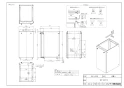 リンナイ WOP-E201SS 商品図面 施工説明書 据置台 商品図面1