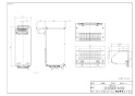 リンナイ WOP-E301 商品図面 施工説明書 排気カバー 商品図面1