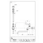 SANEI A1310-13 商品図面 厨房用自在水栓［共用形］ 商品図面1