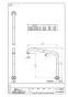 SANEI A230-61X2H-16 商品図面 腰高上向パイプ 商品図面1