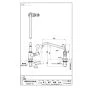 SANEI A5370-13 商品図面 厨房用立形自在水栓本体［共用形］ 商品図面1