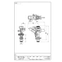 SANEI C517F-13 取扱説明書 商品図面 SANEI(サンエイ) PCパートサークルスプリンクラー上部 商品図面1