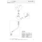 SANEI CK1700D-2-20 取扱説明書 商品図面 分解図 サンエイ(SANEI) シングル取替用混合栓 分解図1