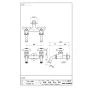 SANEI F13AK-13 商品図面 二口ホーム水栓 商品図面1