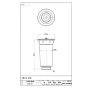SANEI H65-50 商品図面 カゴ付流し排水栓 商品図面1