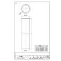 SANEI H70-64-38X300 商品図面 片ツバ直管 商品図面1