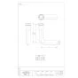 SANEI H80-1-A 商品図面 ロータンク洗浄管下部 商品図面1