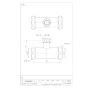 SANEI H80-46-16X32X32 商品図面 洗浄管連結異径チーズ 商品図面1