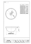 SANEI HW10230-014 商品図面 手洗器（埋込型） 商品図面1