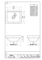 SANEI HW20231-014 商品図面 手洗器（埋込型） 商品図面1