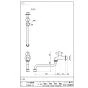 SANEI JA105H-13 商品図面 ミニセラ泡沫自在水栓 商品図面1