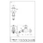 SANEI JY123-13 商品図面 洗濯機用ホーム水栓 商品図面1