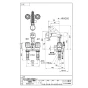 SANEI K3104V-W 取扱説明書 商品図面 SANEI(サンエイ) ツーバルブスプレー混合栓（洗髪用） 商品図面1