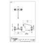 SANEI K611-W 商品図面 サンエイ(SANEI) ツーバルブ台付混合栓［共用形］ 商品図面1