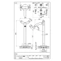 SANEI K8500 商品図面 サンエイ(SANEI) ツーバルブ混合栓（立上げ式） 商品図面1