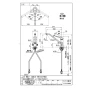 SANEI K87112ETJK-V2S 取扱説明書 商品図面 分解図 シングルワンホール分岐混合栓 商品図面1