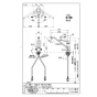SANEI K87112ETJV-V2S 取扱説明書 商品図面 分解図 シングルワンホール分岐混合栓 商品図面1