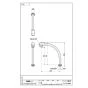 SANEI PA232D-61X1-16 商品図面 断熱腰高パイプ 商品図面1
