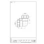 SANEI PH770-4-32 商品図面 トラップ用エルボ 商品図面1