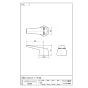 SANEI PR235F 商品図面 シングルレバーハンドル 商品図面1
