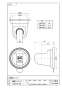 SANEI PS30-35-W 商品図面 吸盤式シャワーフック 商品図面1