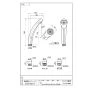 SANEI PS329-80X-W 商品図面 低水圧用シャワーヘッド 商品図面1
